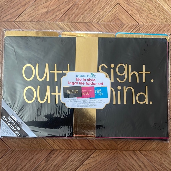 Barker Creek File Folders, Legal Size, File In Style, Pack Of 9 - Picture 2 of 5